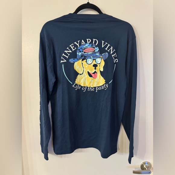 Vineyard Vines Men Small Life of the Pawty LS Shirt NWT - Picture 3 of 9